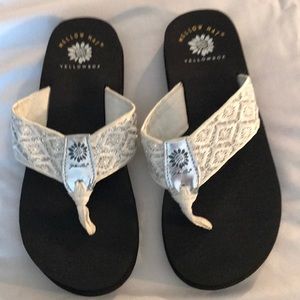 Yellow box flip flop